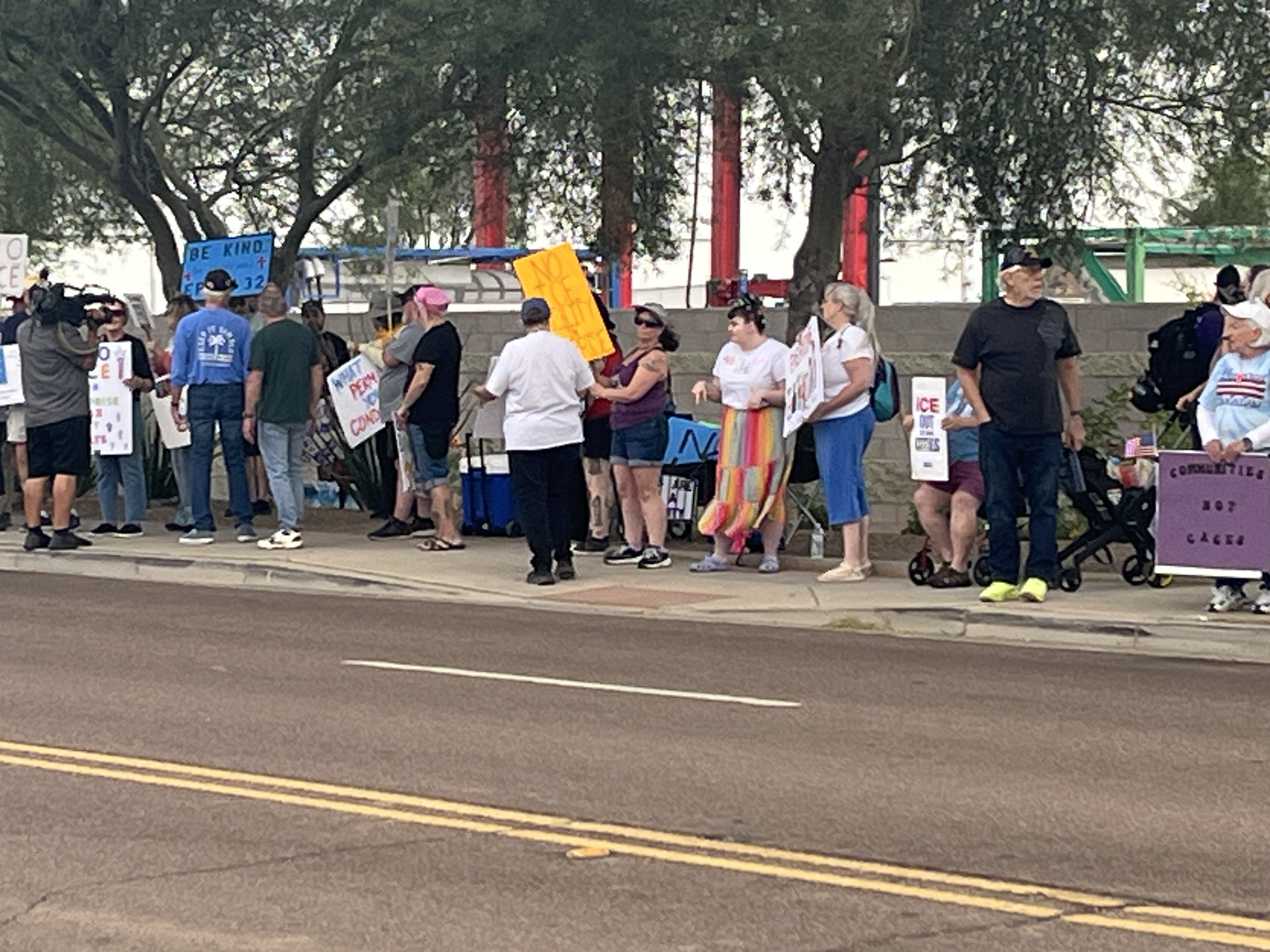 Surprise facility protest 