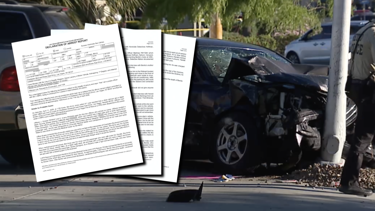 Report: Suspect told witness he was 'trying to beat the light' before deadly Las Vegas crash