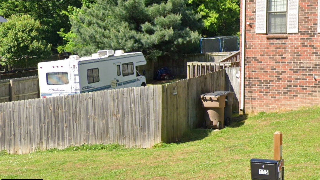 RV seen on Google Street view