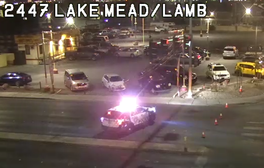 LVMPD investigates pedestrian death on Lamb Boulevard and Tonopah Avenue