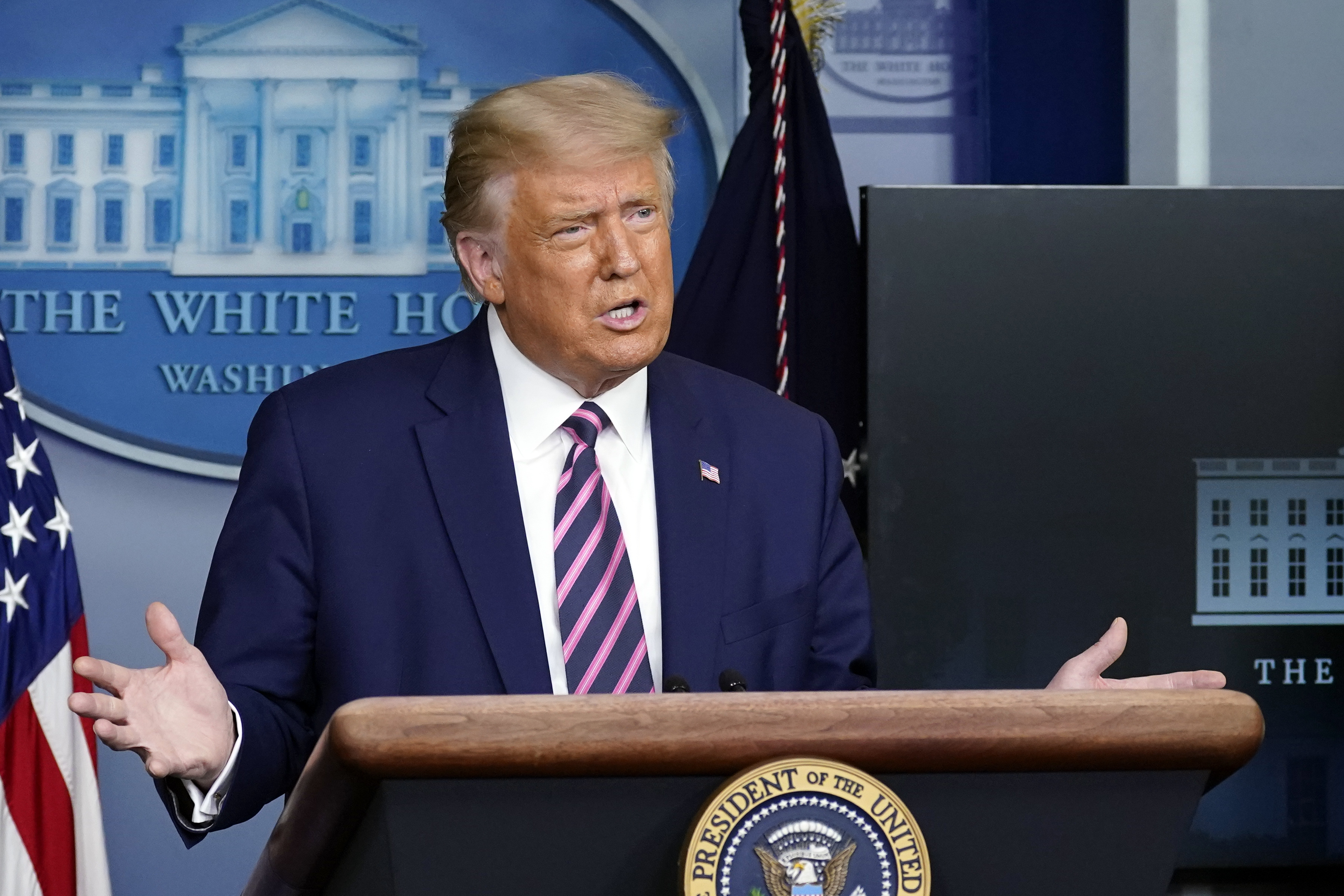 President Trump doesn’t commit to leaving office peacefully if he loses