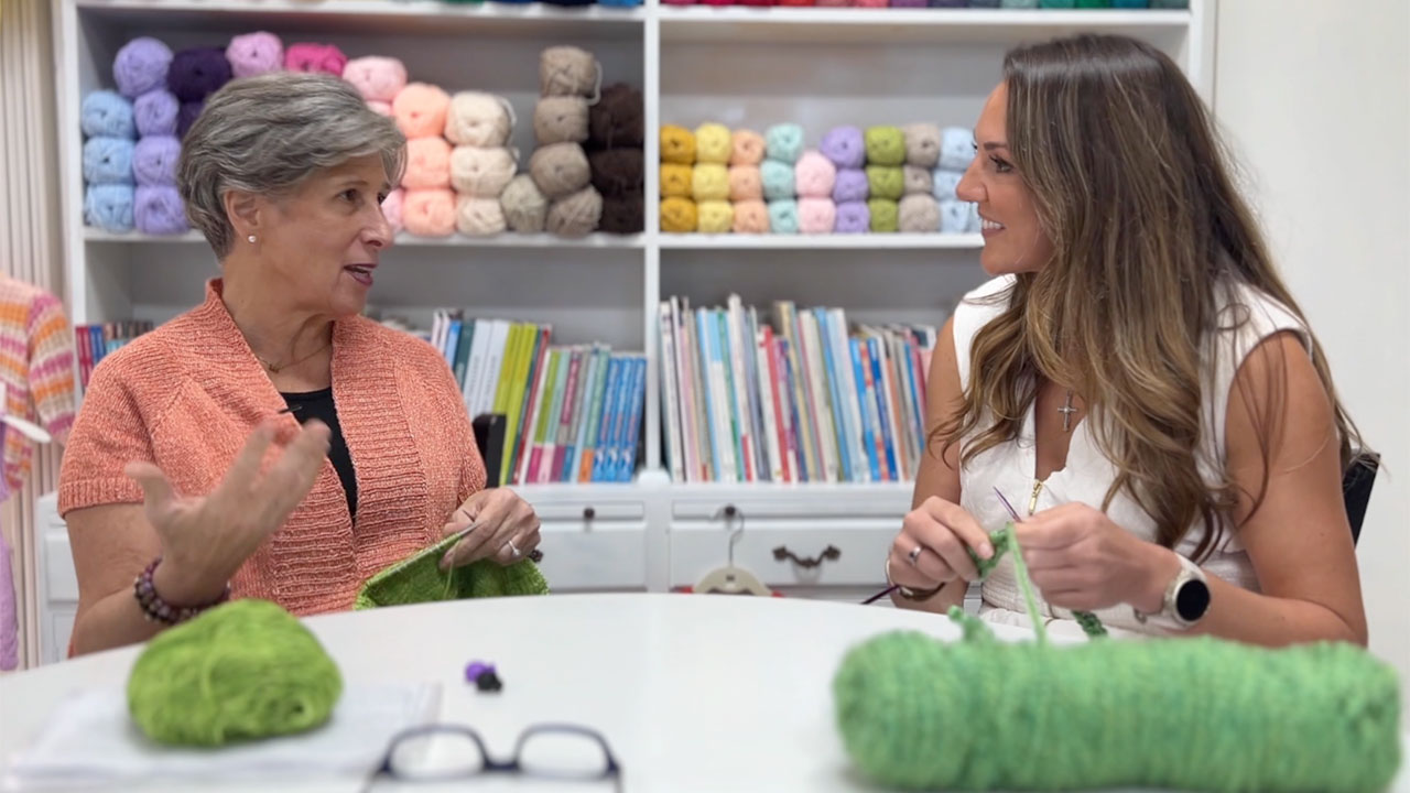 Happy Place Yarns owner Alane Griffin speaks with WPTV's Frances Peyton about her new shop in Jupiter.