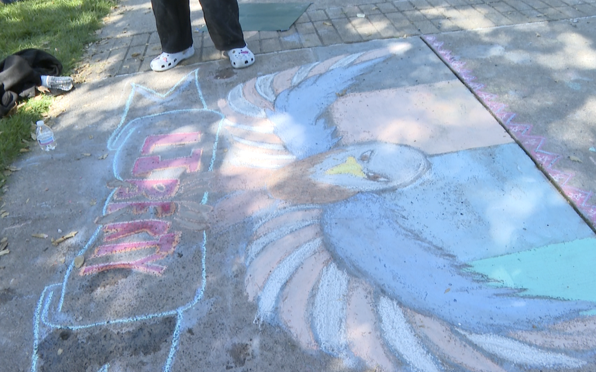 Chalktober Student Eagle Design