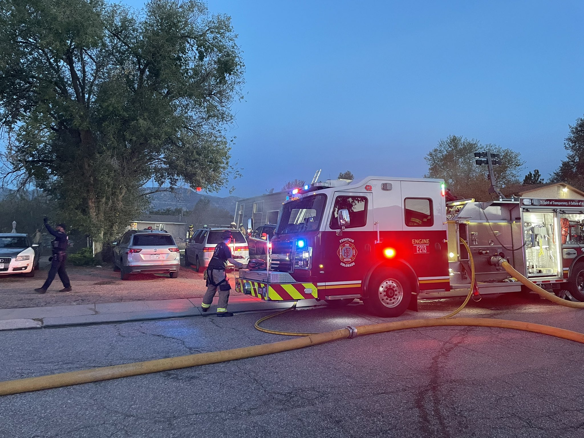 Fire Along Alegre Drive 