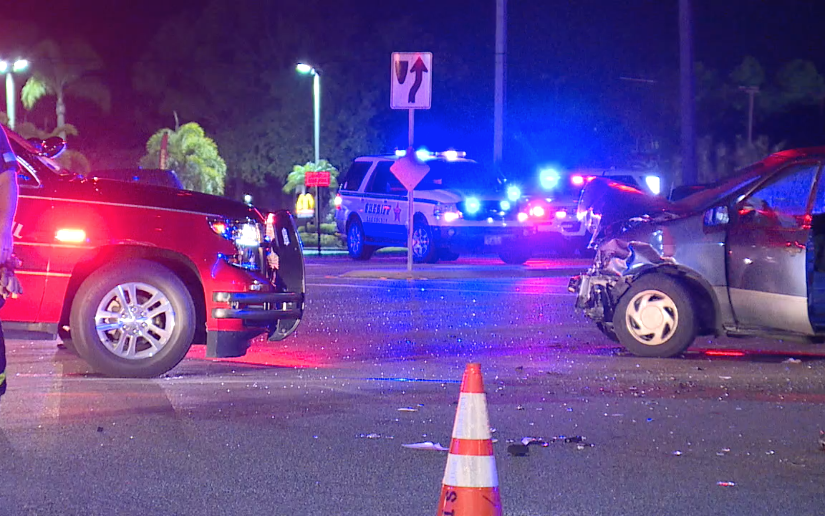 Fatal crash on Daniels Parkway at Danport in Fort Myers on April 1, 2019.