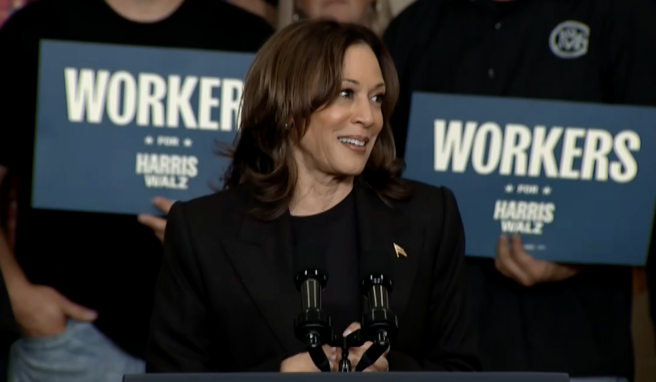 Kamala Harris in Lansing