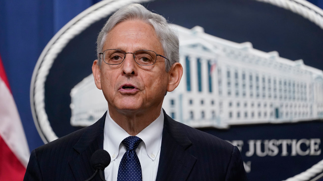 Attorney General Merrick Garland speaks at the Justice Department Thursday, Aug. 11, 2022, in Washington. 