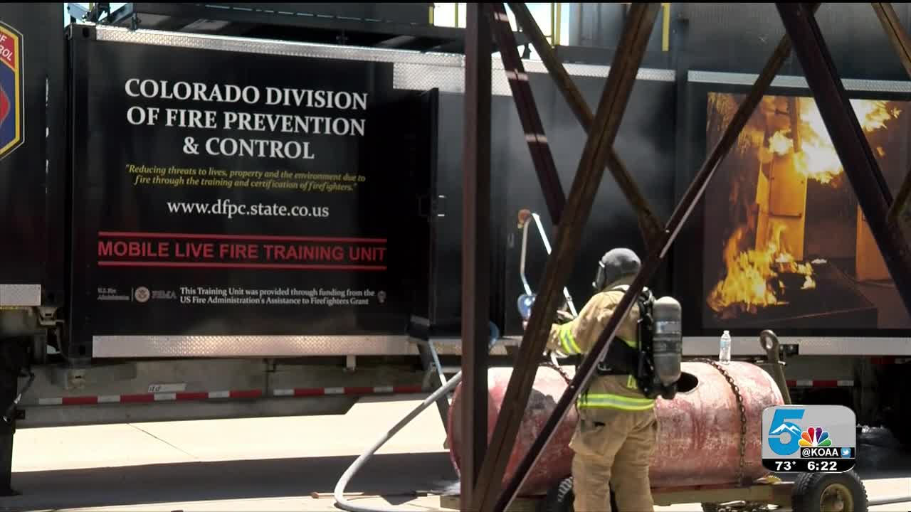 Pueblo Fire Dept. Live burn trailer