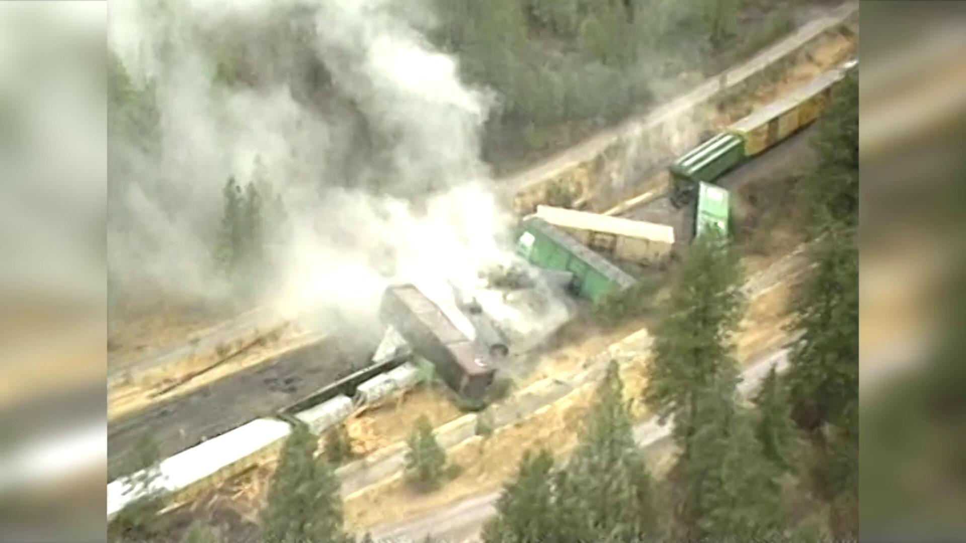 Train Derailment in Montana