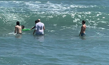 Martin County Sheriff's Office deputy Jake Blaszyk helped rescue four swimmers caught in a dangerous rip current off Santa Lucia Beach on the southern end of Hutchinson Island on March 18, 2023.
