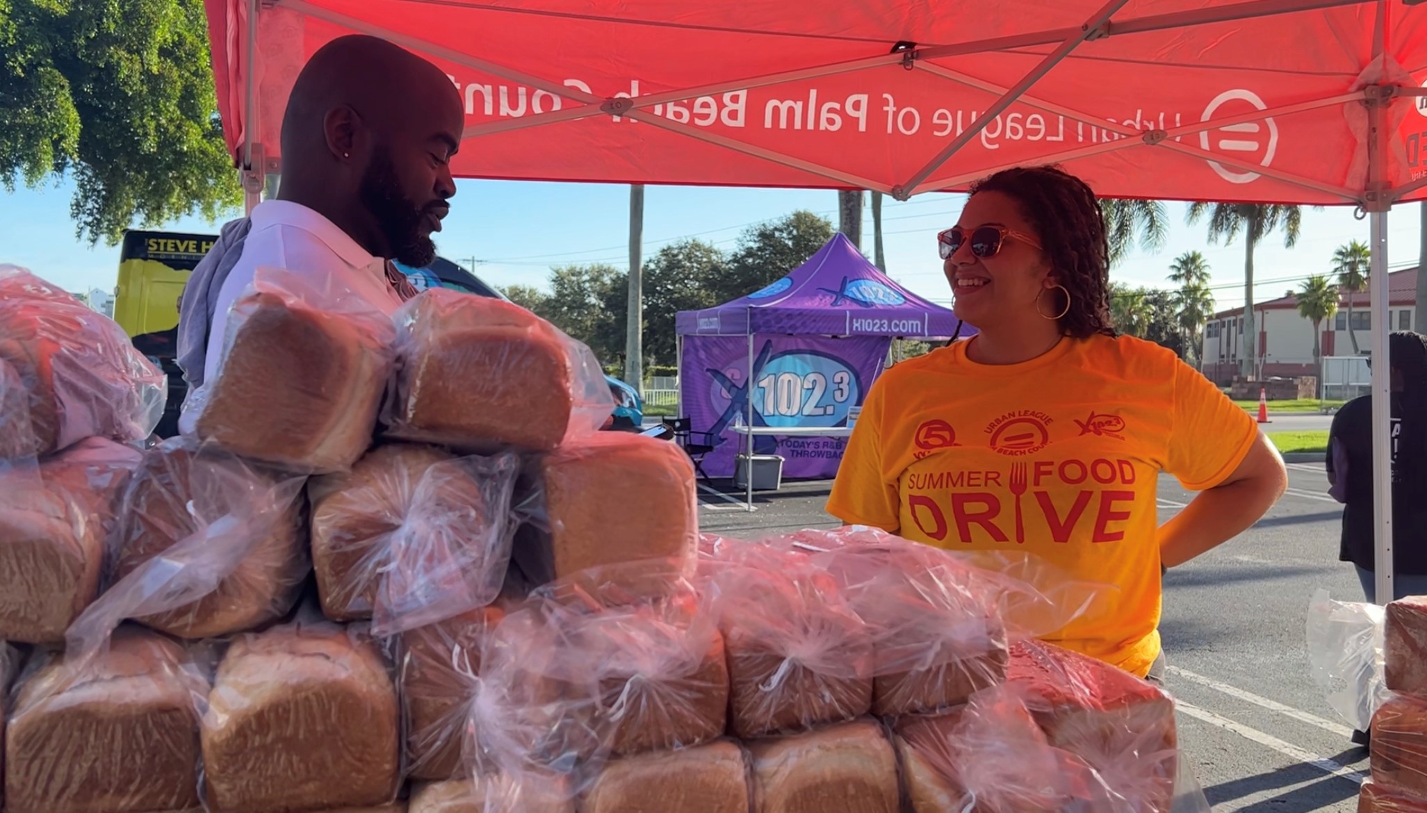 WPTV food drive in West Palm Beach on Aug. 12, 2023. 