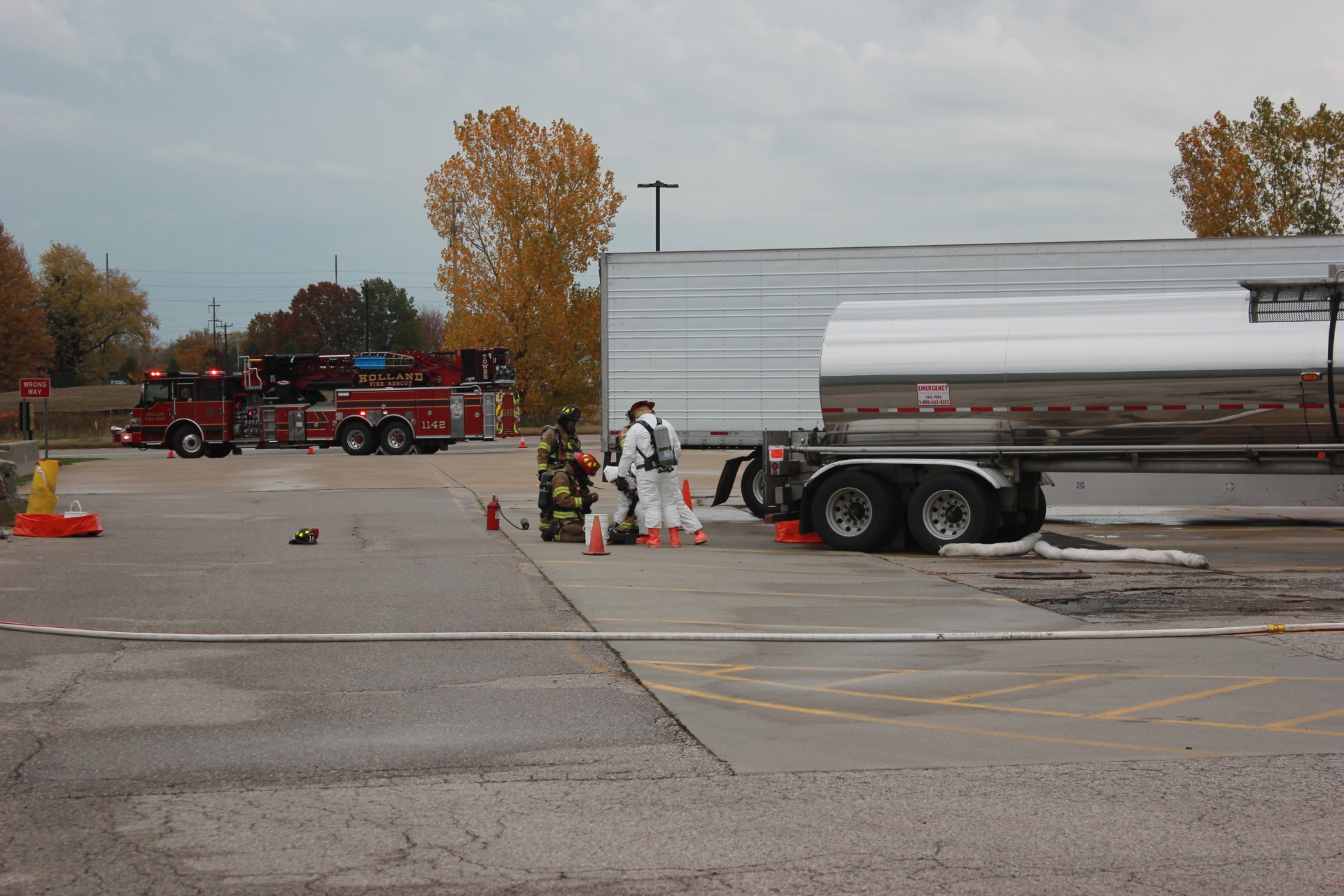 Tulip City Truck Stop fuel leak