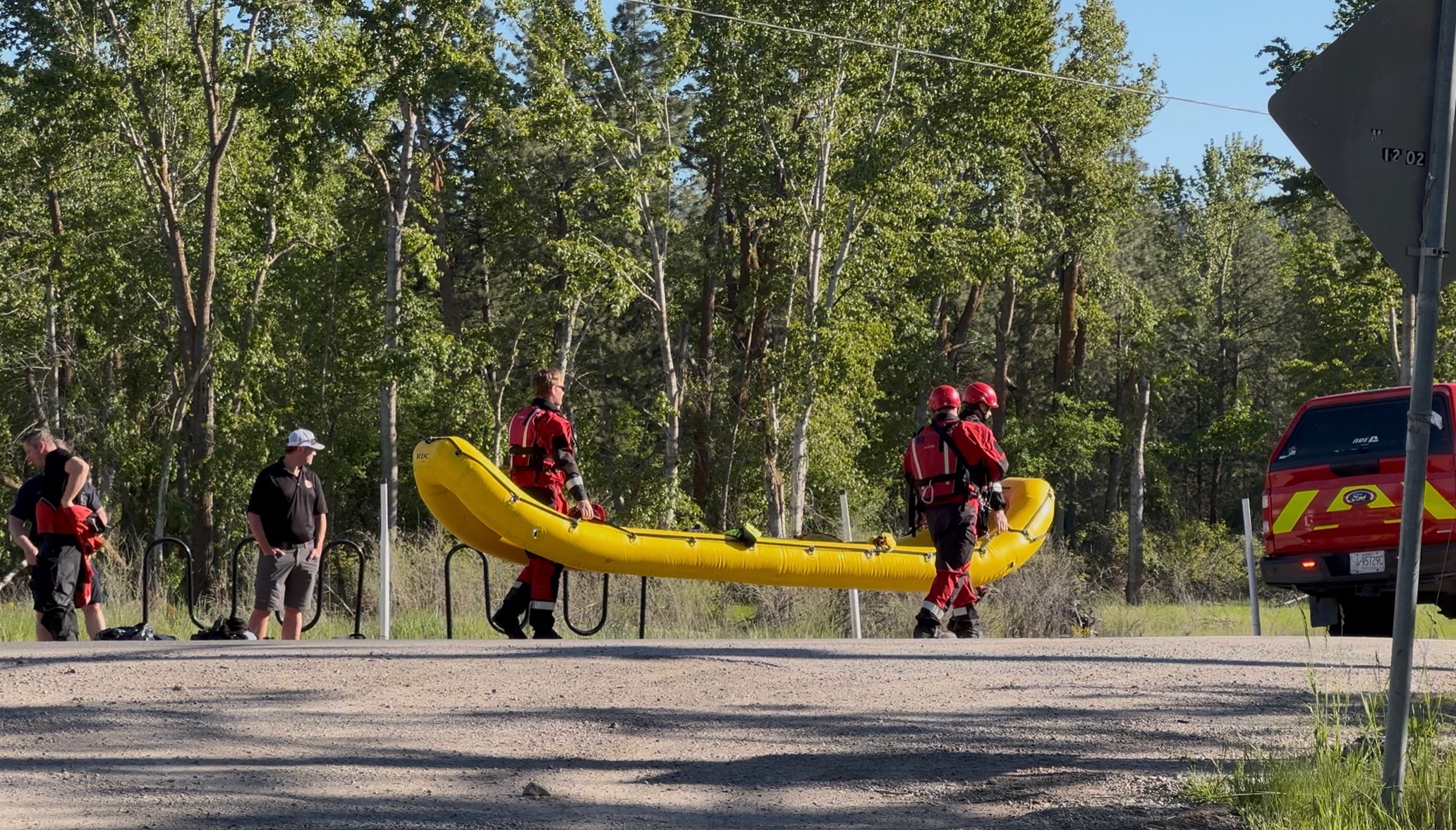 Maclay Bridge river rescue