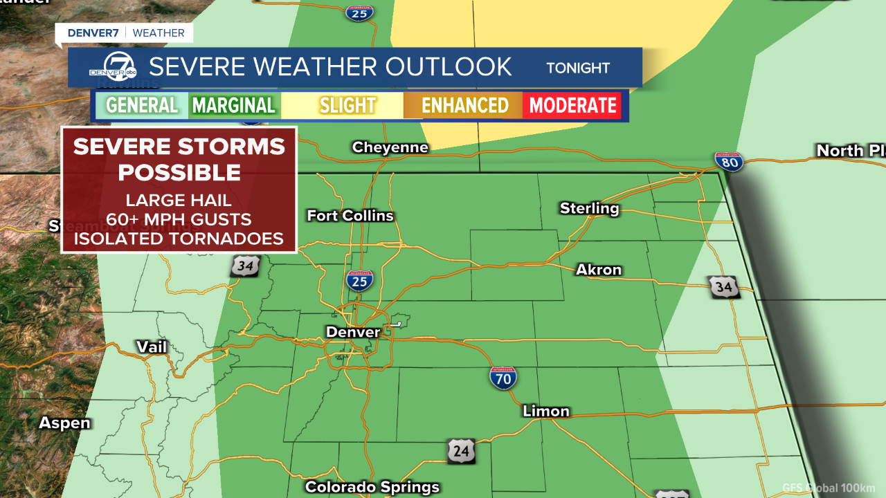 Severe storms possible again Tuesday; Denver could see first 90-degree day this weekend