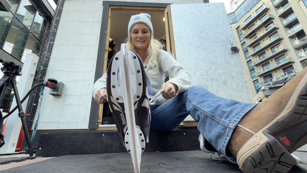 Trading boots for skates