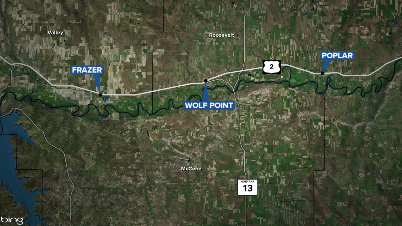 Wolf Point Montana map