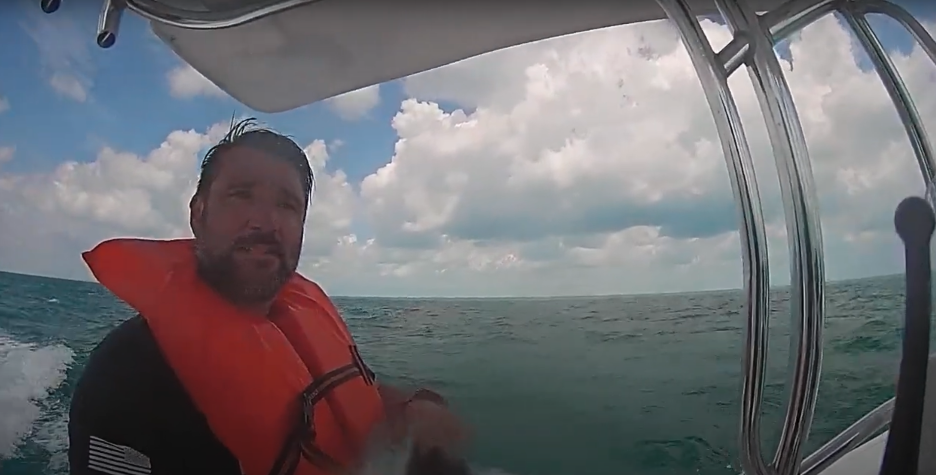 Adam Barney rescued from water after plane crash in Florida Keys