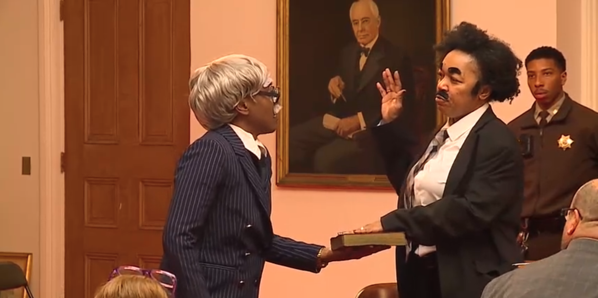 Baltimore County reenacts landmark Thurgood Marshall case