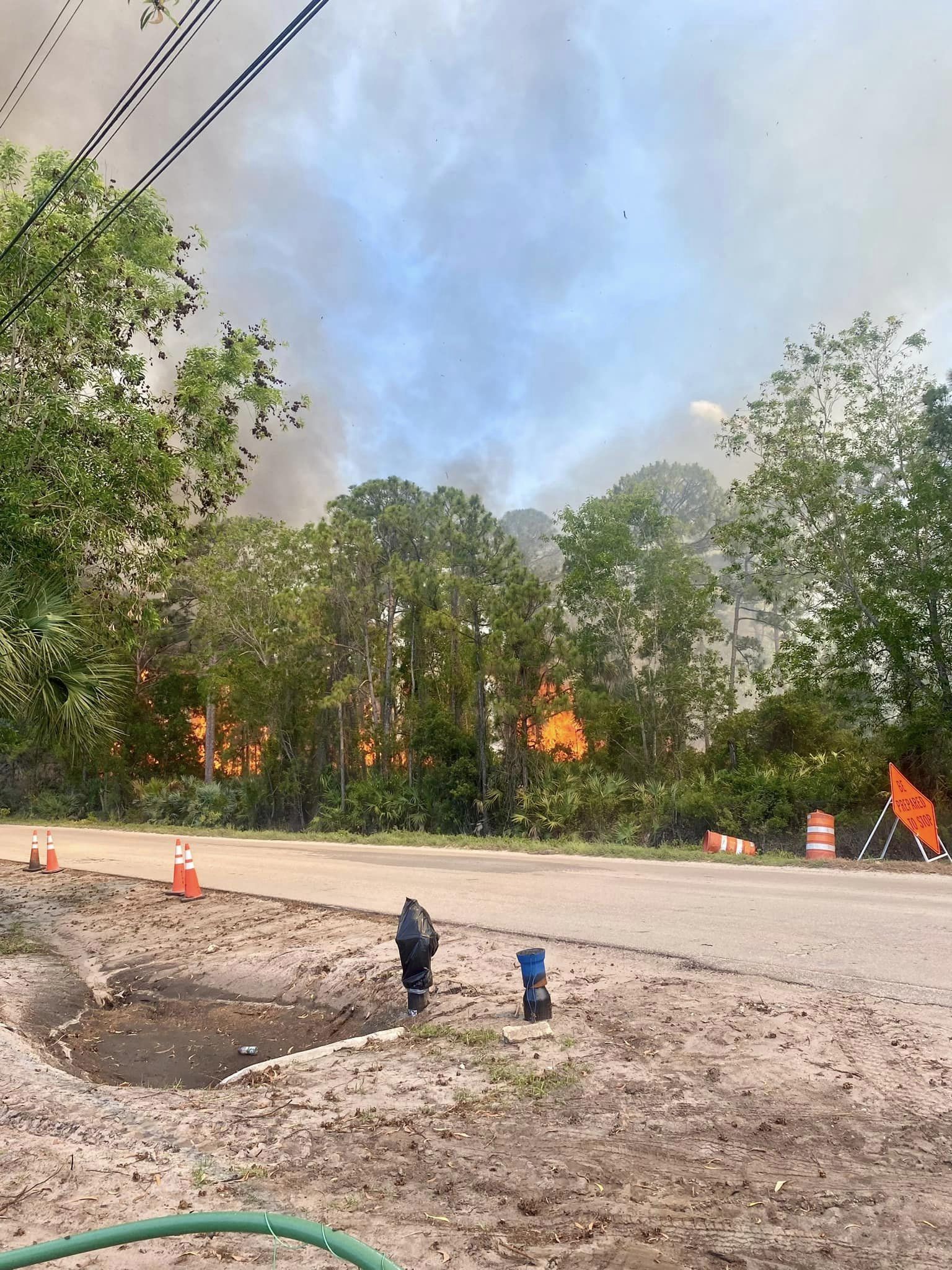 Brush fire in Palm City May 30 2024