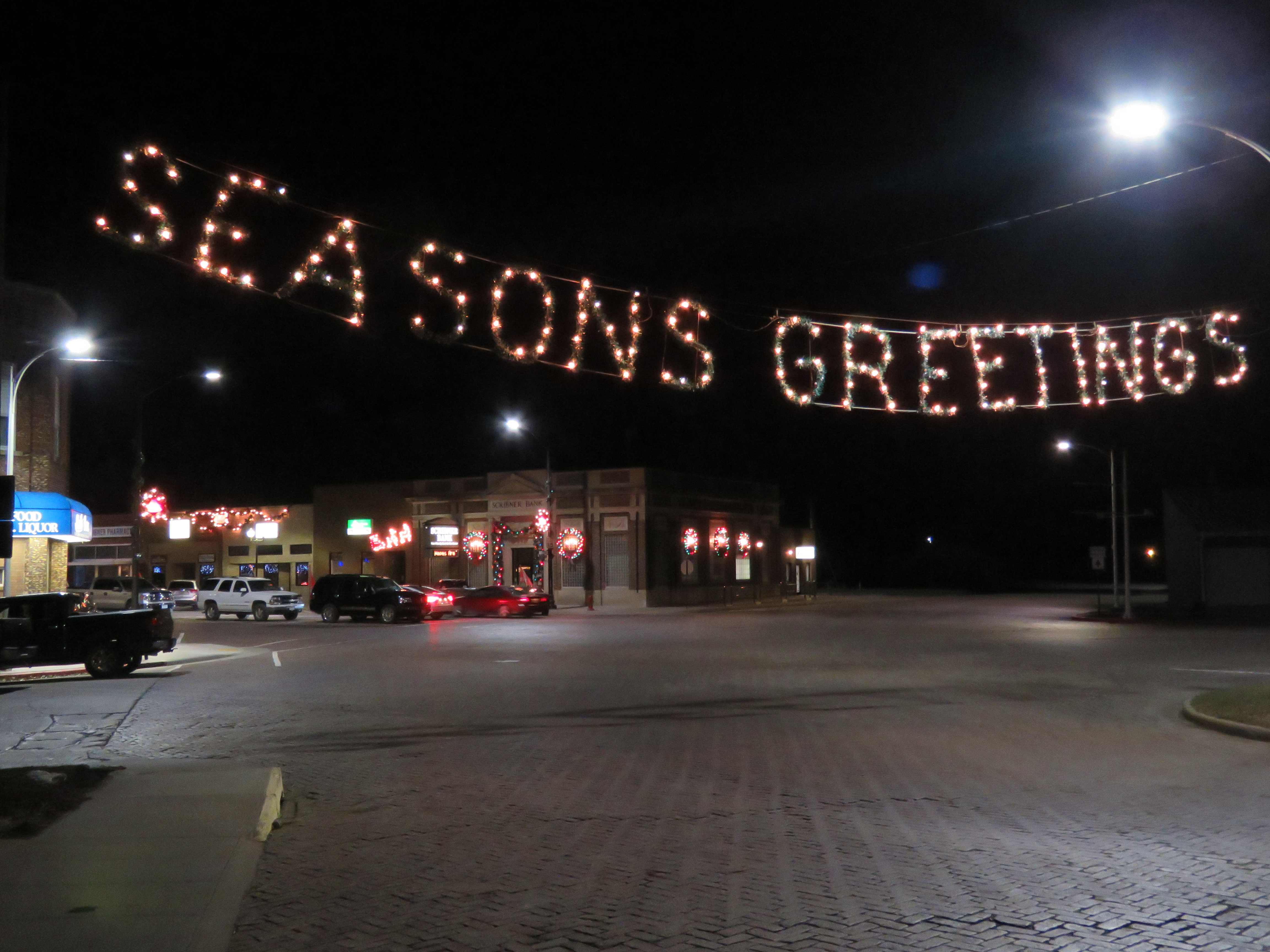 Celebrating the holiday season in Scribner.JPG