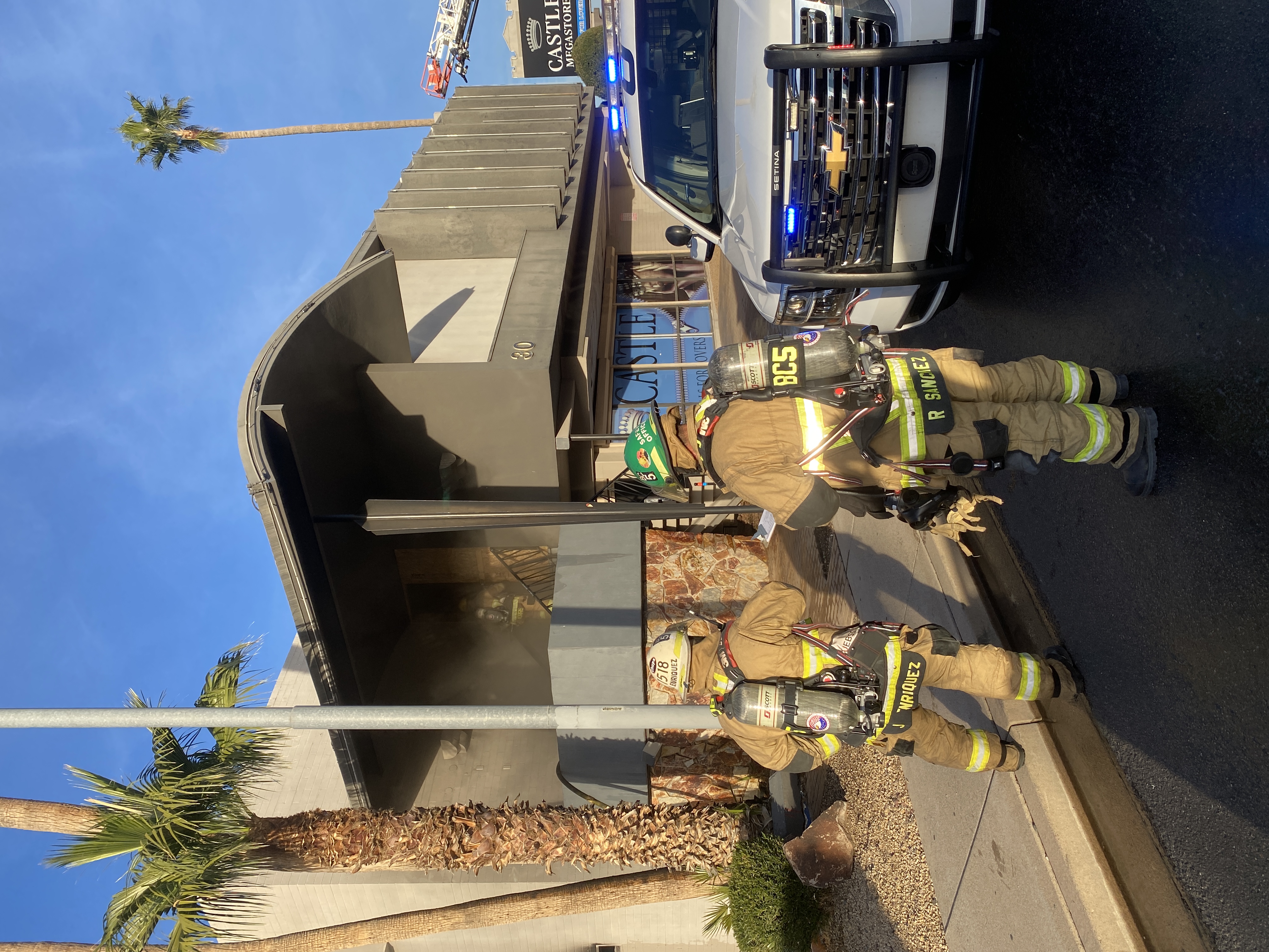 Castle Megastore fire on Camelback