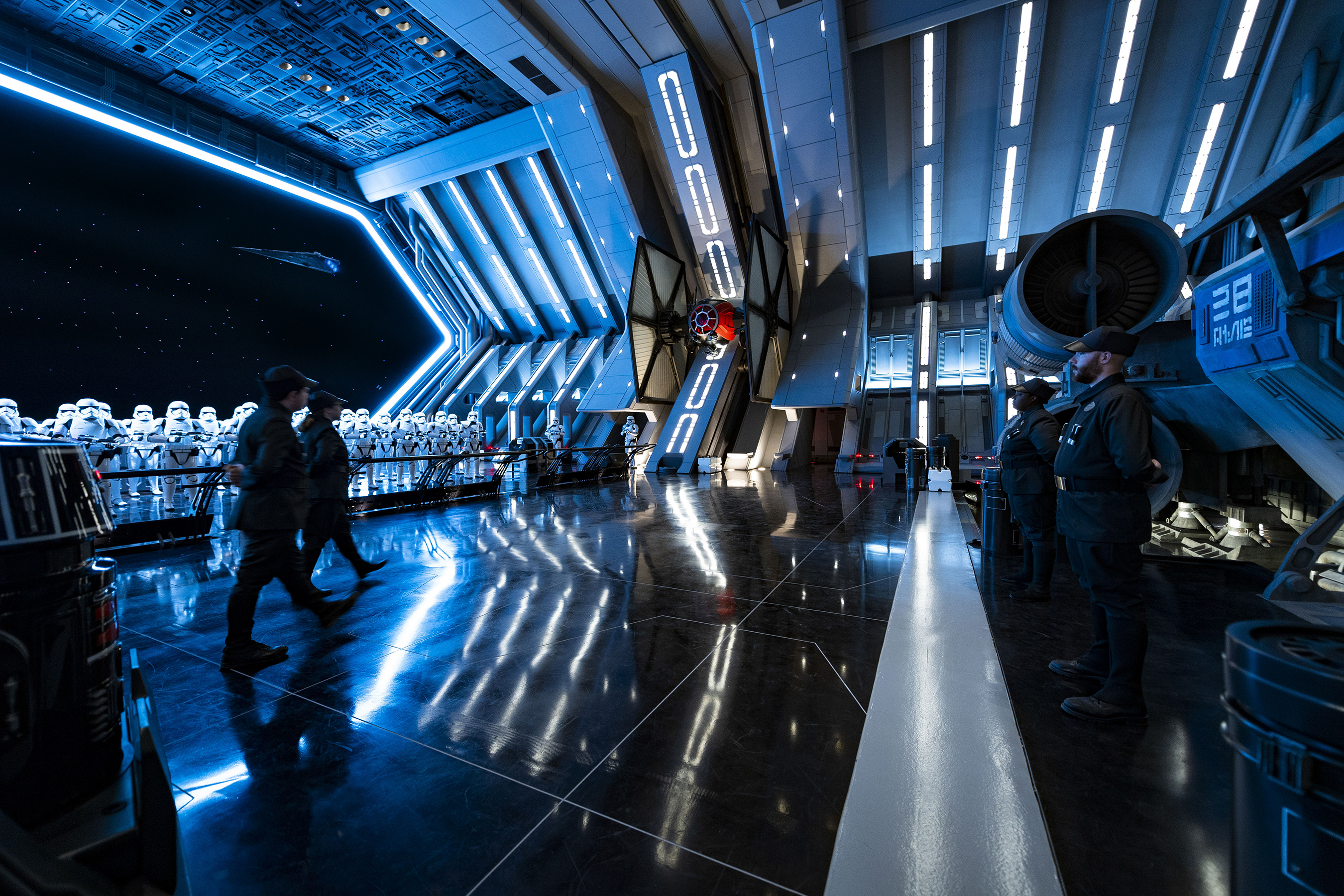 Star Destroyer Hangar Bay in Star Wars: Rise of the Resistance