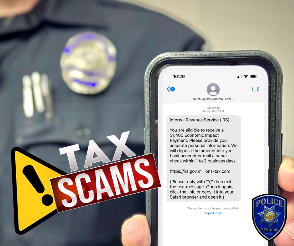 Meridian Police Tax Scams