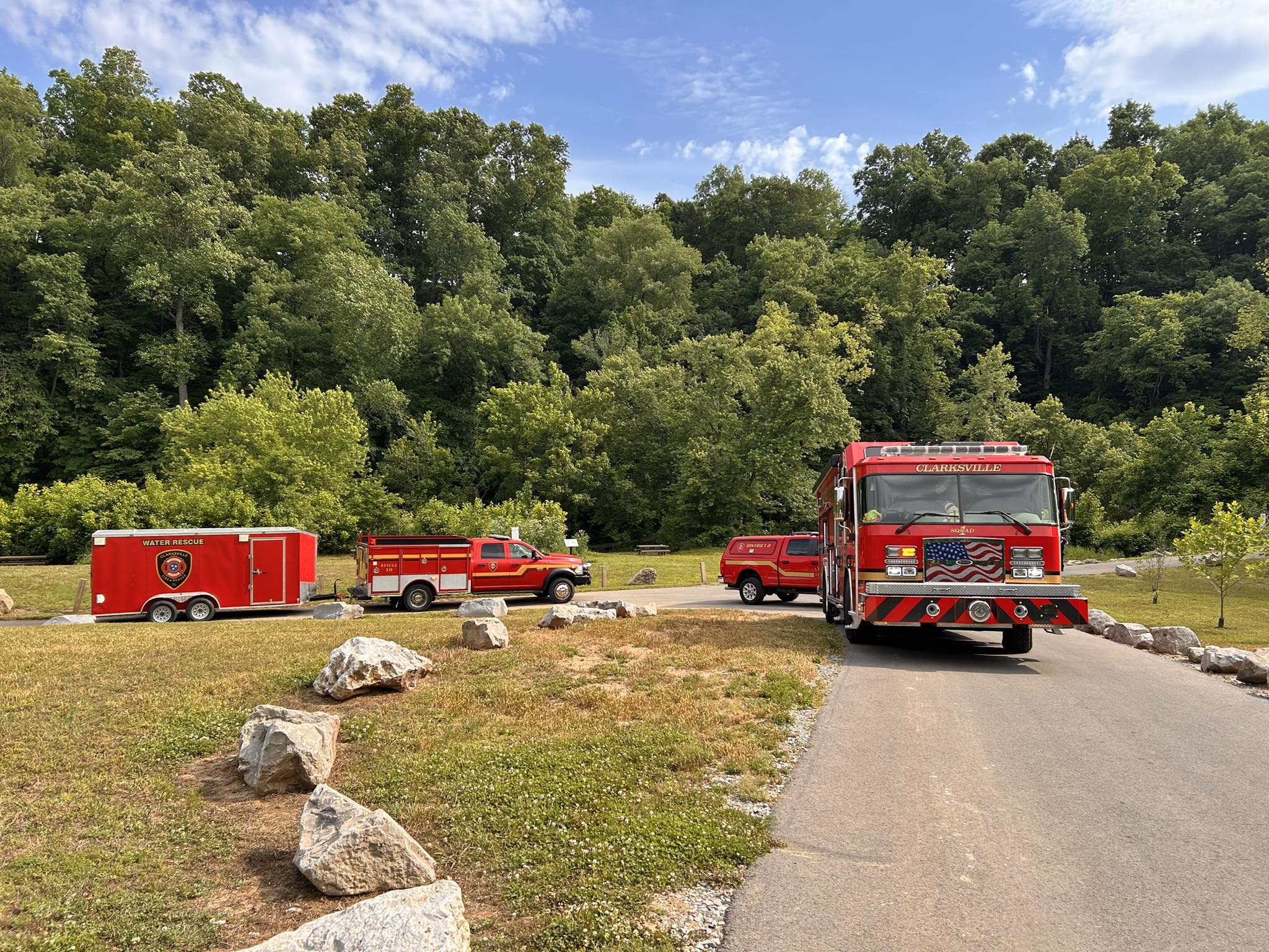 12-year-old rescued after drifting down river in Clarksville