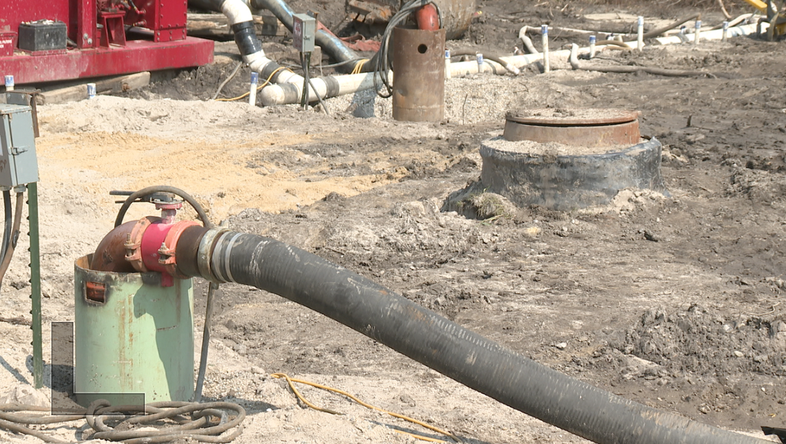 Sewer line Byron Township