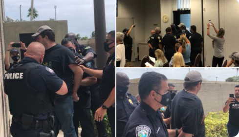 Everett Cooper, school board meeting arrest