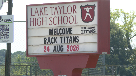 Lake Taylor High School sign