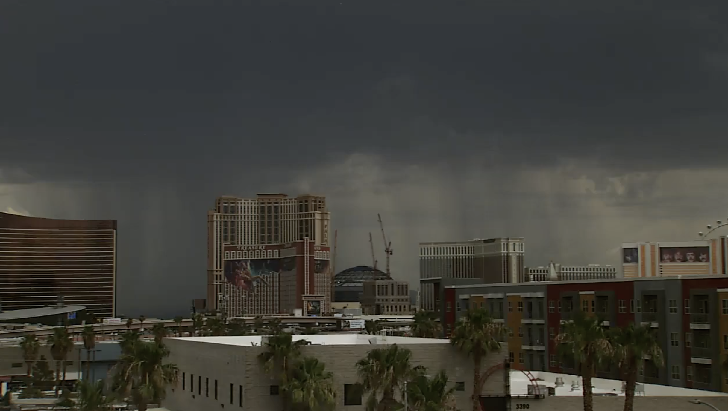 Clouds over the Las Vegas Strip 