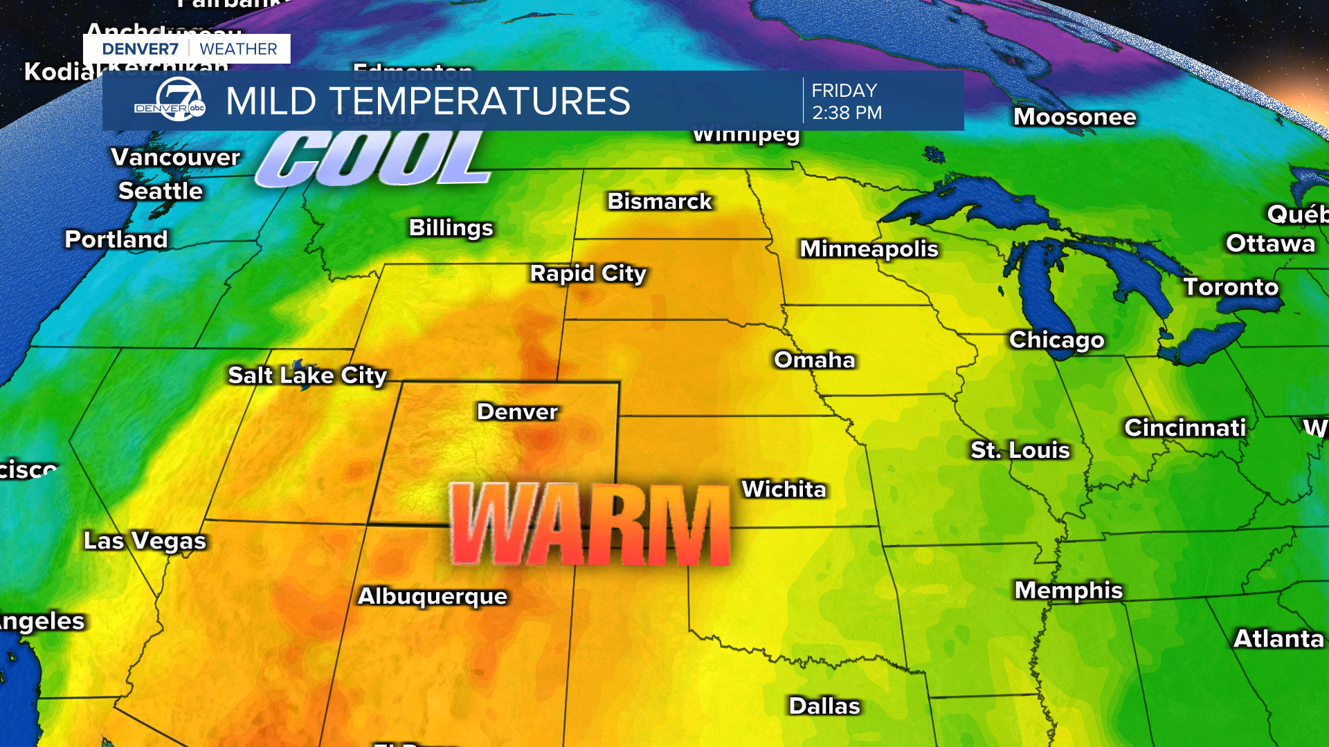 warmer start to October 930