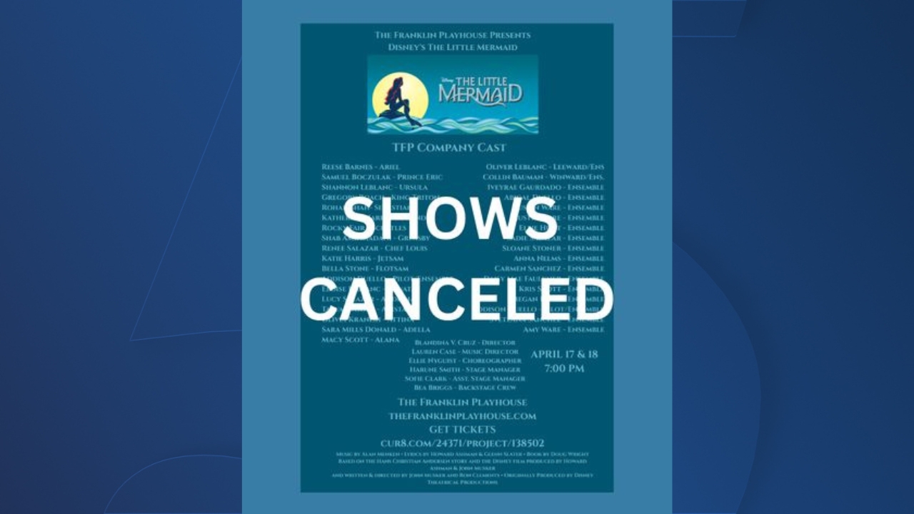 Franklin Playhouse cancels Little Mermaid after storm damage