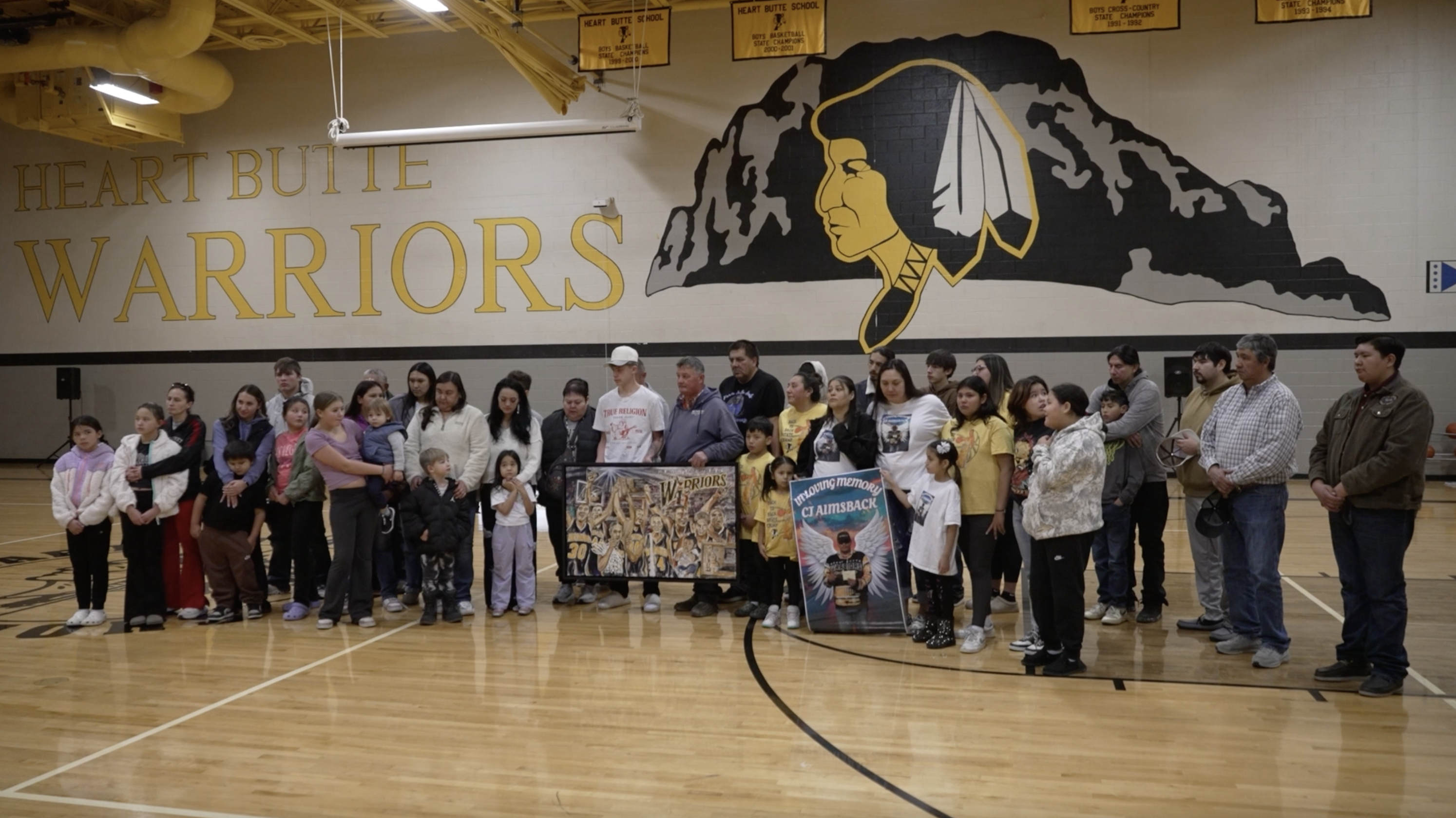 Heart Butte community honors former players