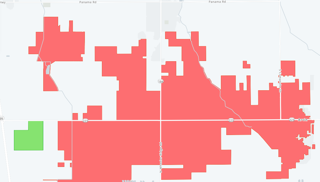 PG&E reporting large power outage in Lamont, Arvin area
