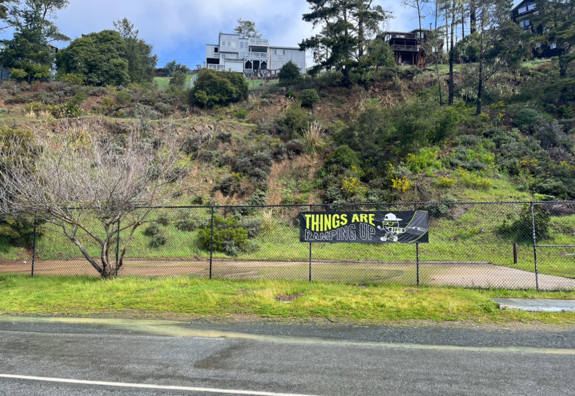 Skatepark location along Main Street in Cambria