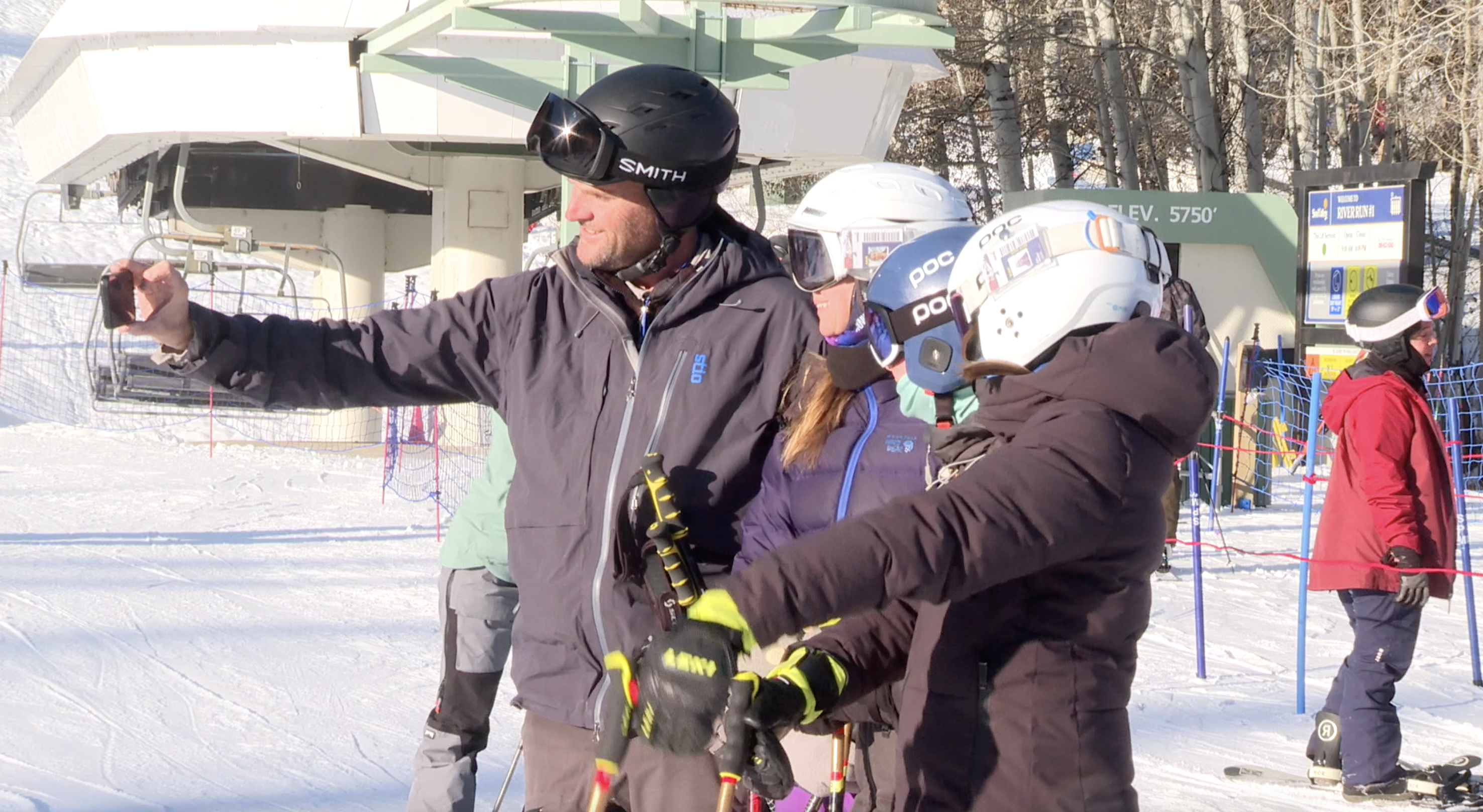 Thanksgiving morning at Sun Valley's Bald Mountain, where lift operations for the 2024-25 season kicked off at 9 a.m.