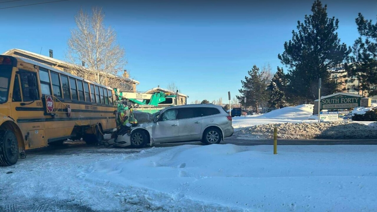School bus involved in crash in Billings