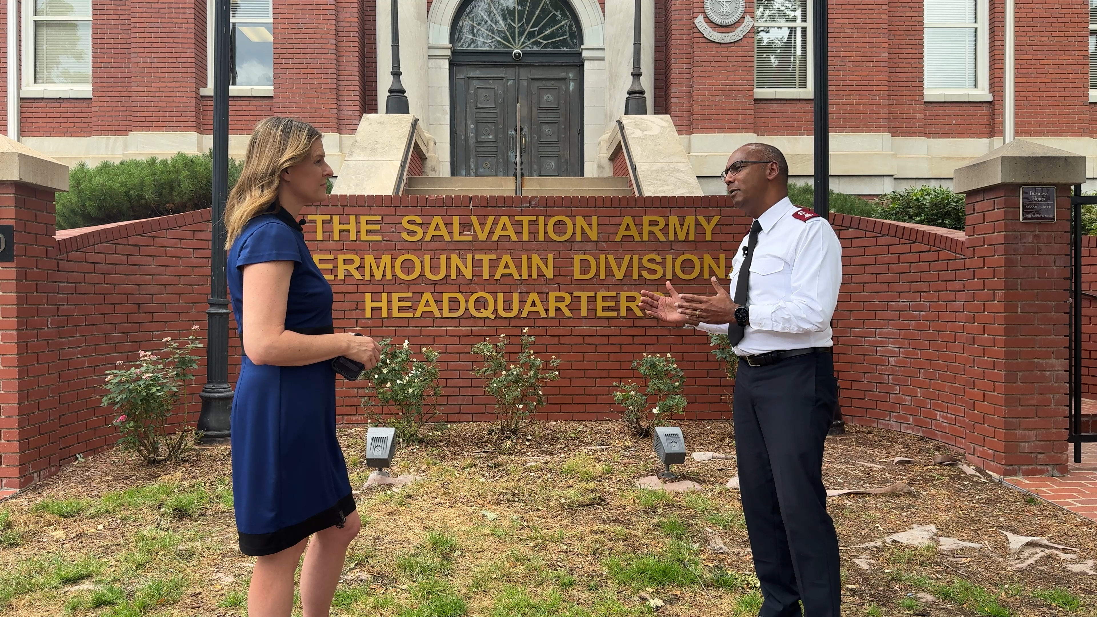  Denver7 interviews Salvation Army leader during Aspen Acres fire relief effort
