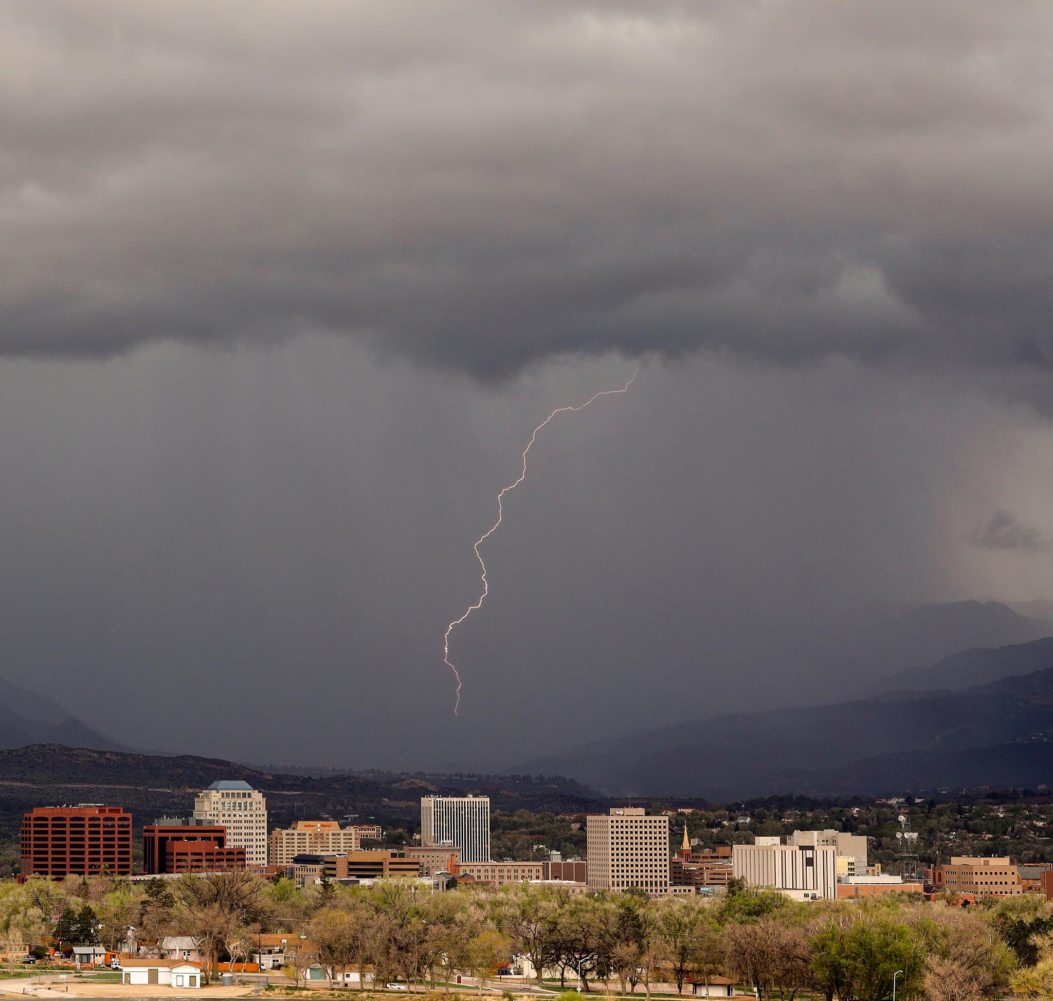 Lightning Storm Colorado Springs