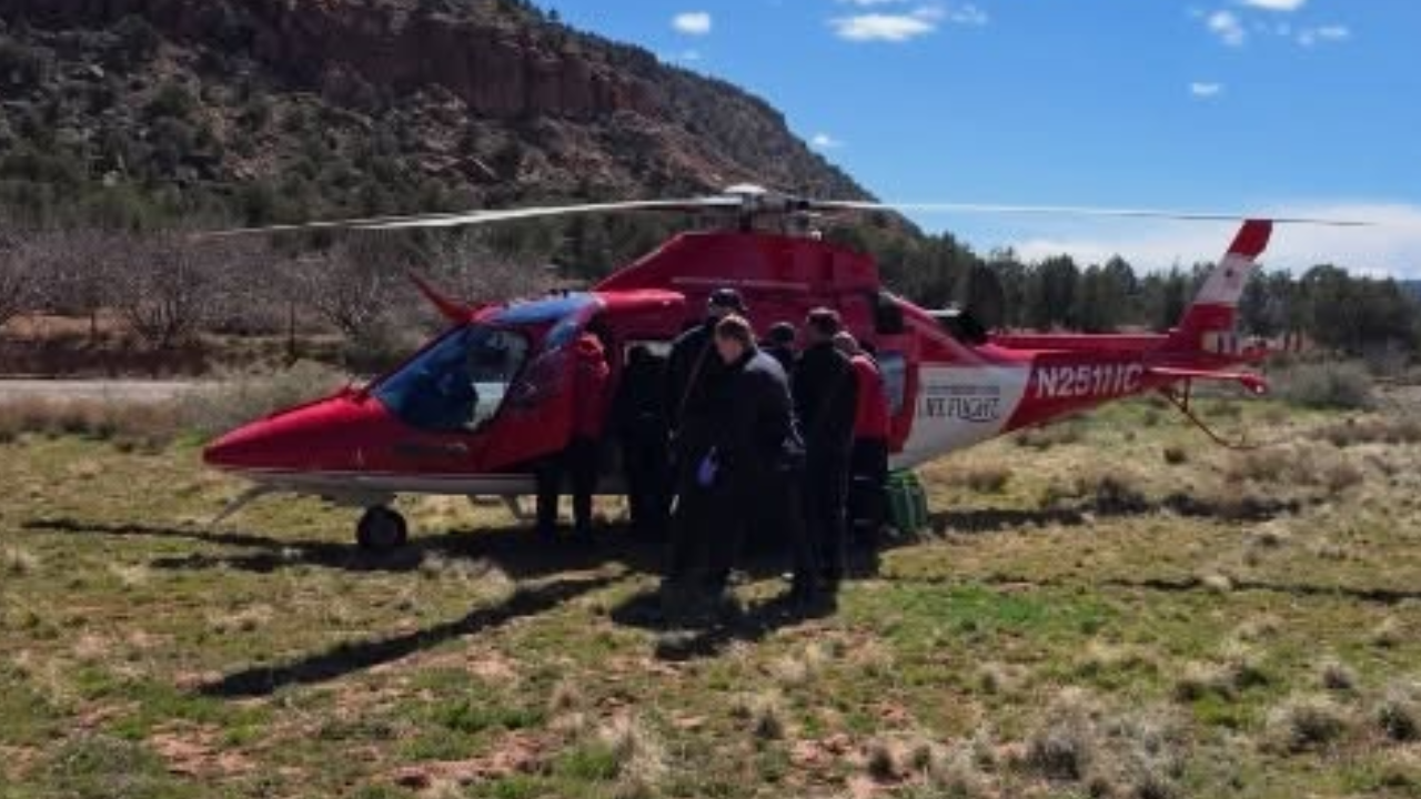 2-year-old flown to Las Vegas hospital after automobile accident in remote area north of Virgin