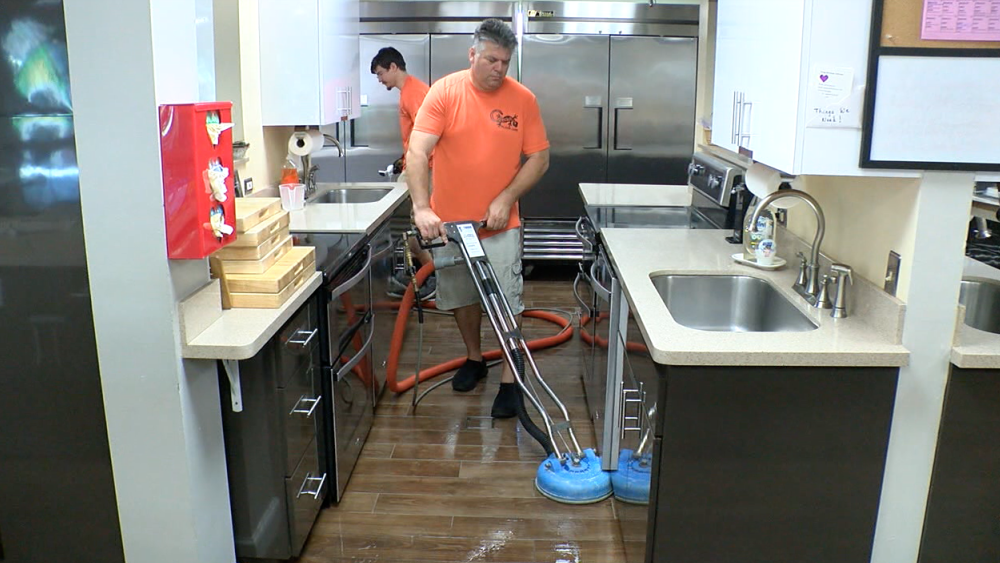 cleaning Ronald McDonald House