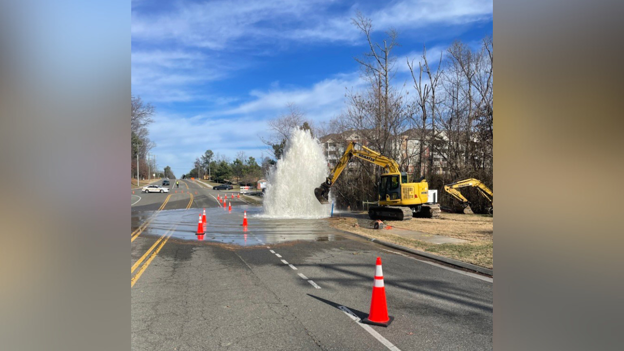 Pemberton Road water main break