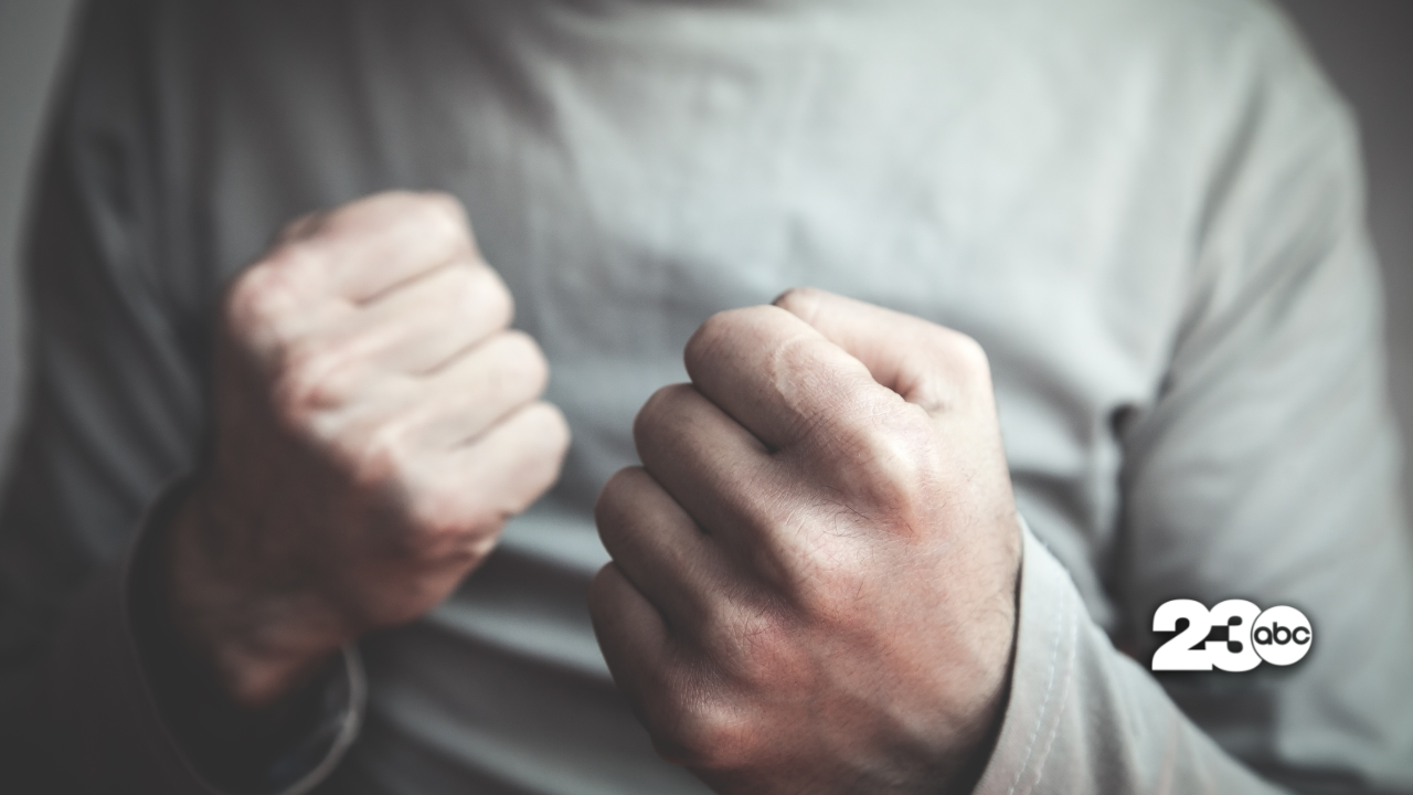 Man with Hands in Fists (FILE)