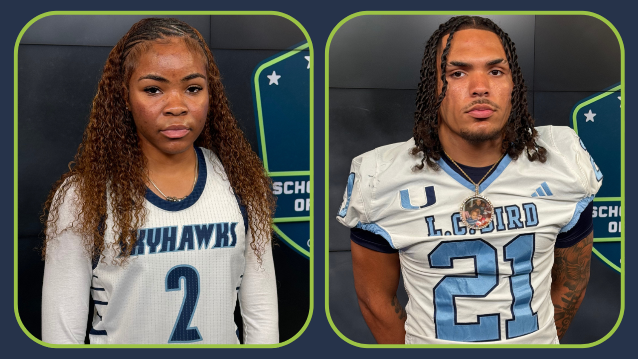 L.C. Bird High's Kamari Simon and Marcus West are Play Chesterfield Scholar Athletes of the Week