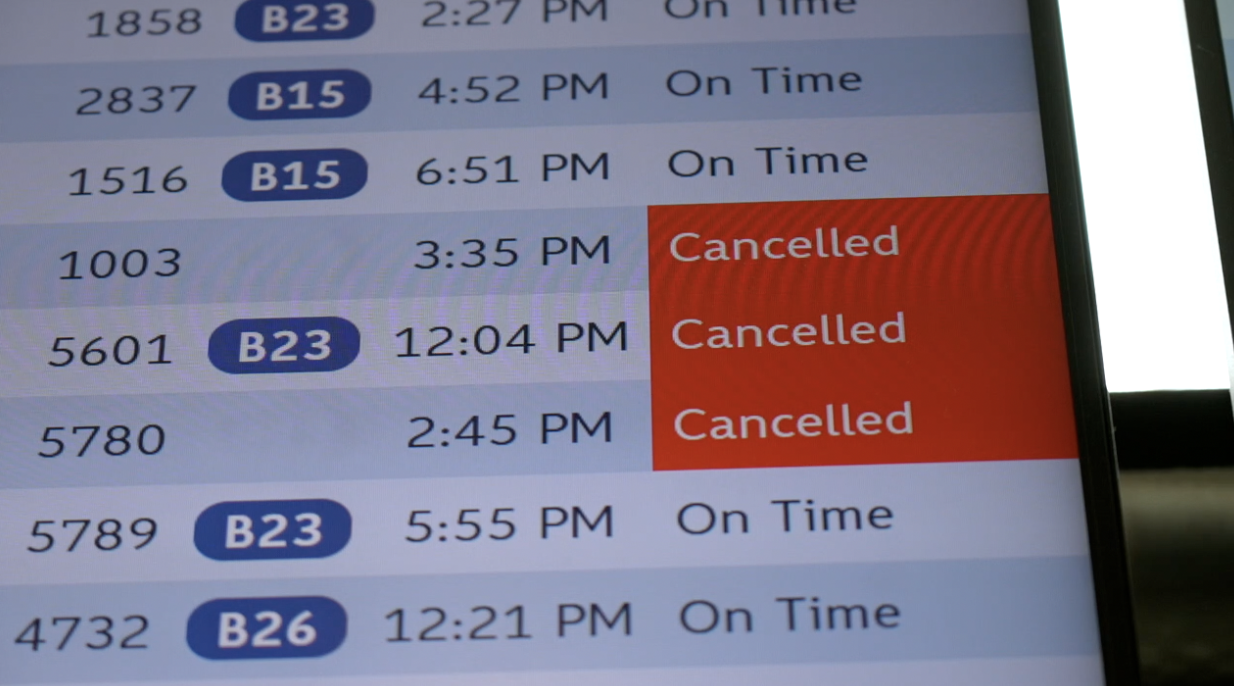 CANCELED FLIGHTS AT CVG