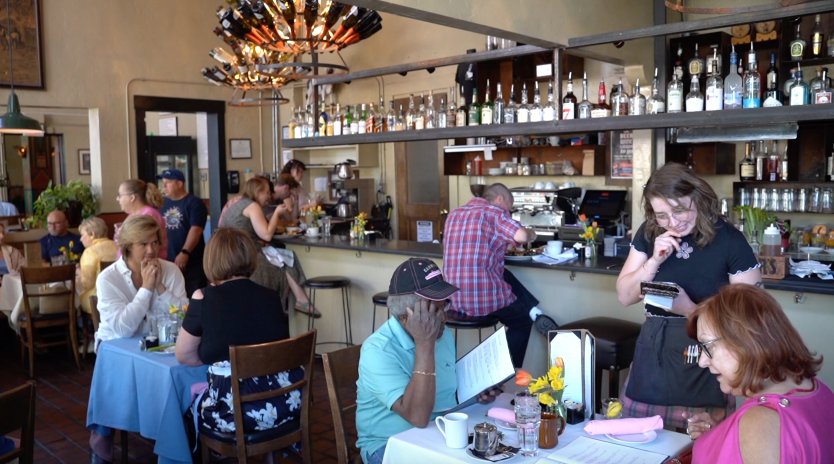 Inside the Cup Cafe at Hotel Congress