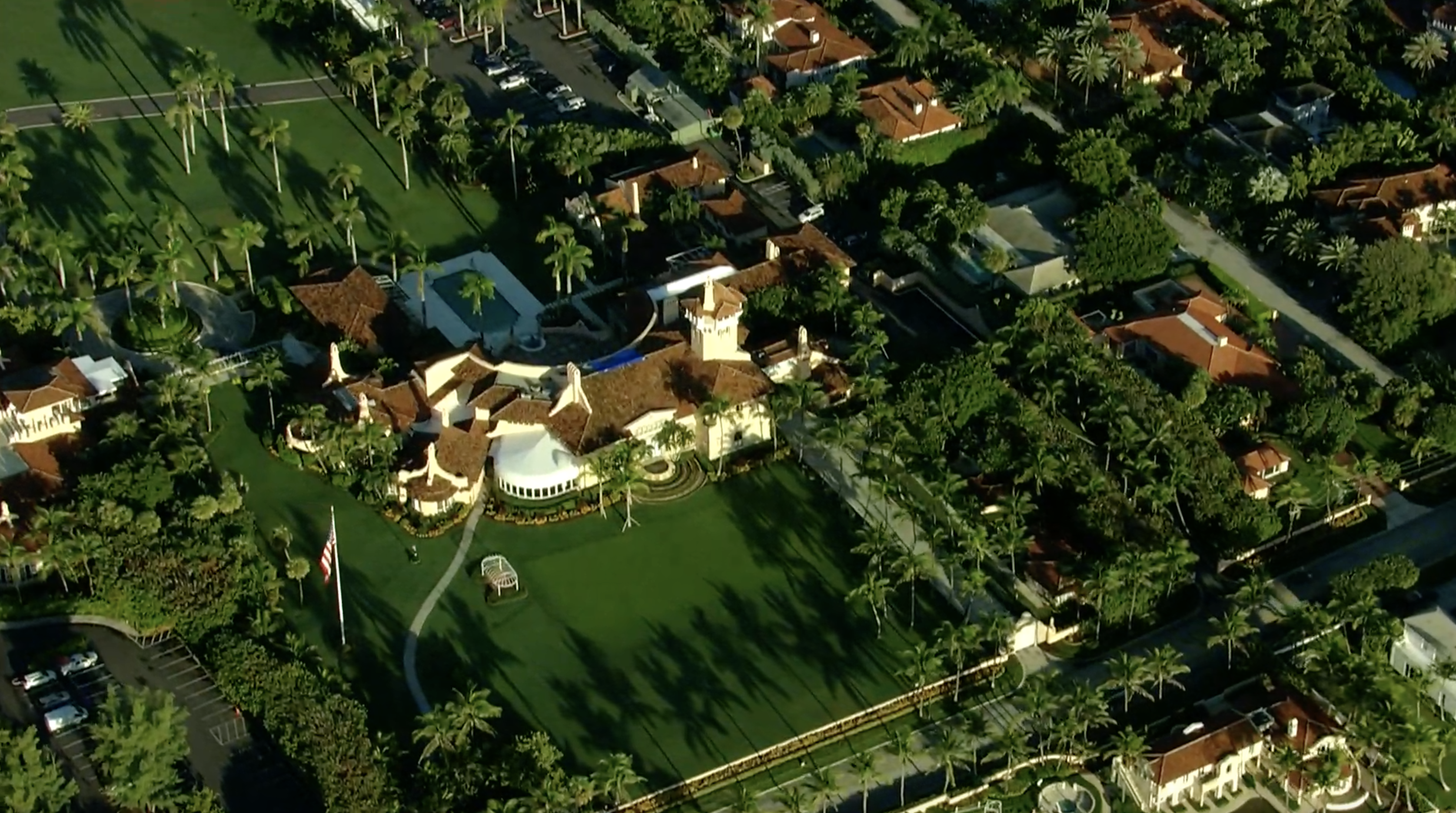 bird's eye view of Mar-a-Lago Club, Sept. 19, 2022