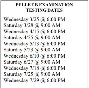 KCSO Testing Dates